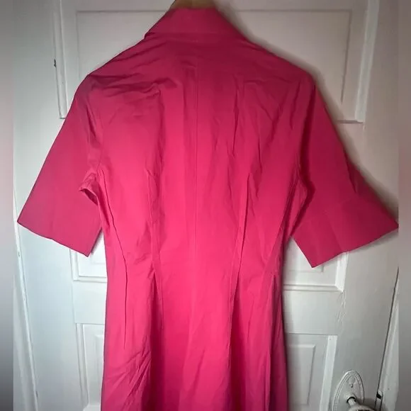 AntonelliNWTs Monaco Pink Front Button Midi Dress Size Medium